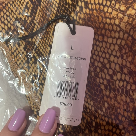 NWT WEWOREWHAT High Waist Legging Python - Picture 6 of 7